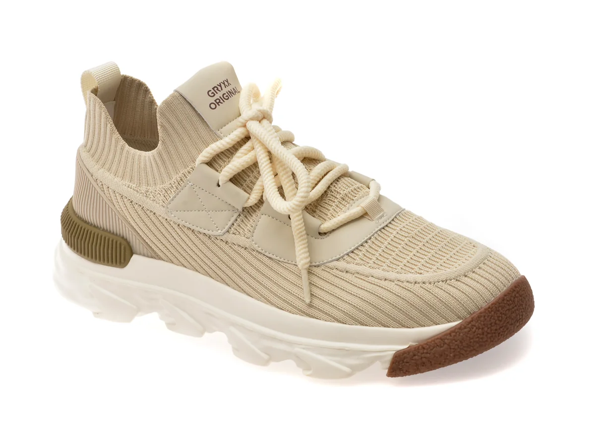 Pantofi Sport GRYXX Bej, 23170, Din Material Textil