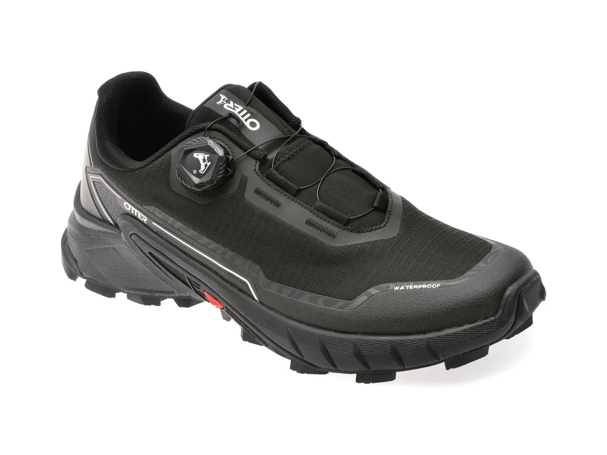 Pantofi Sport Otter Negri, 902, Din Material Textil