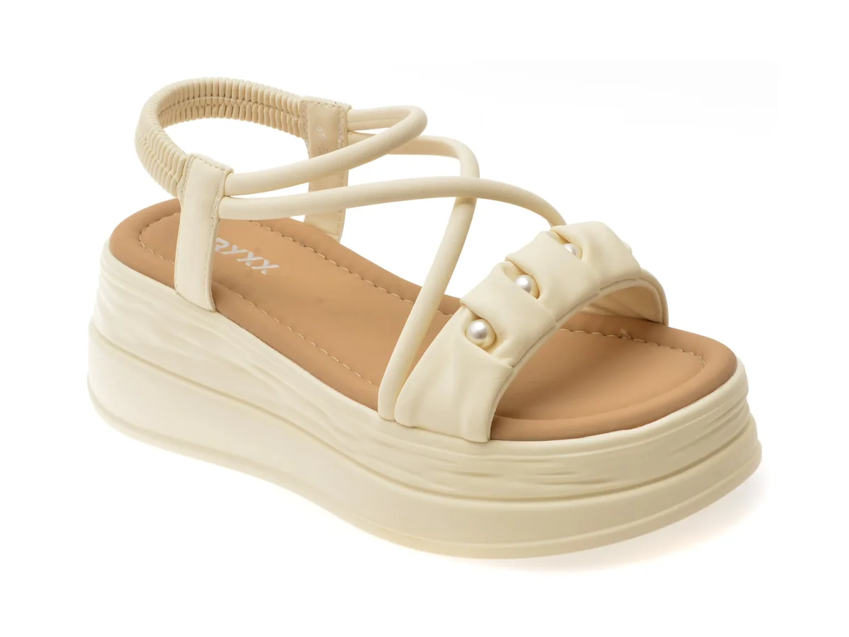 Sandale Gryxx Bej, 611, Din Piele Ecologica