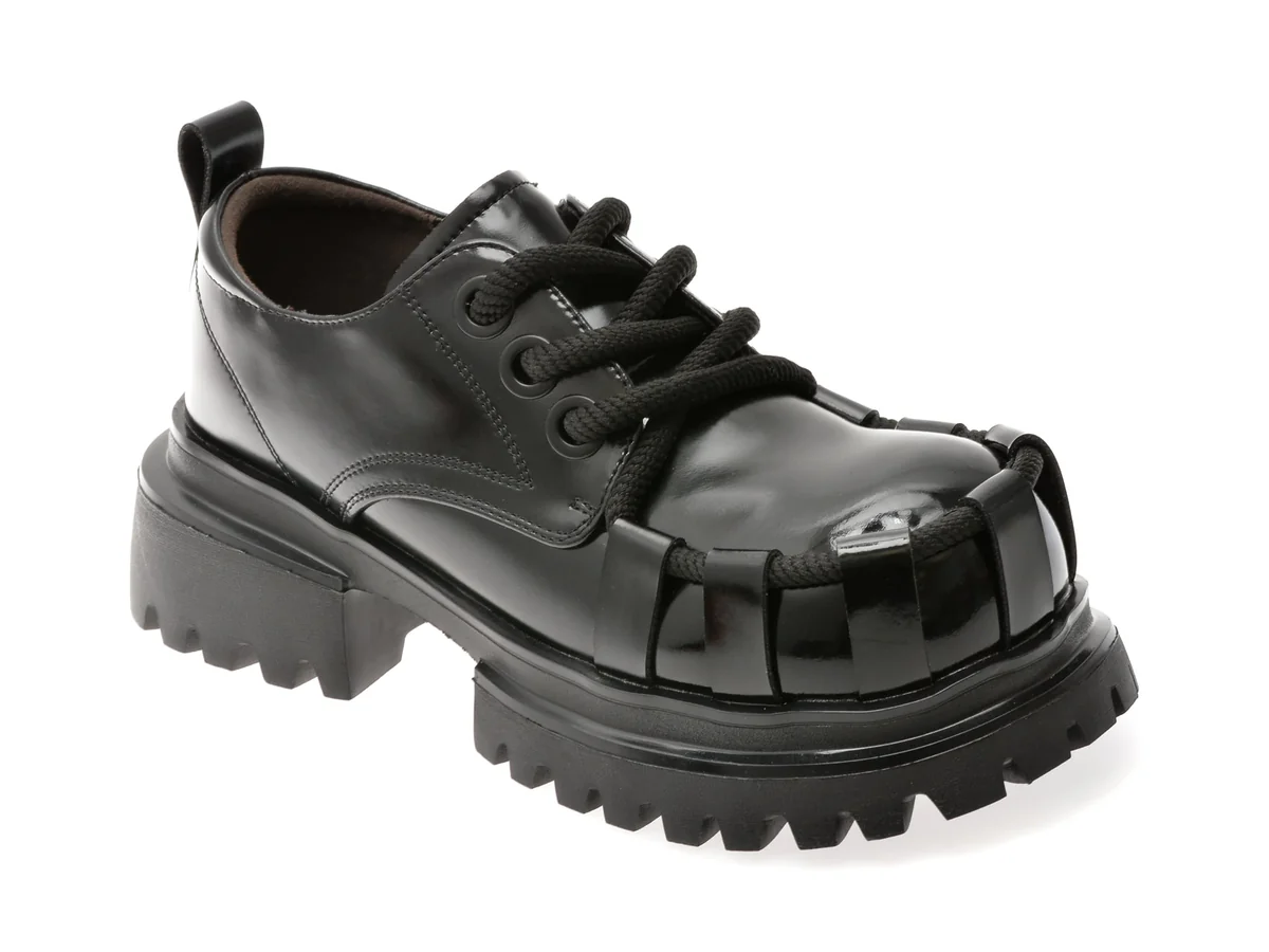Pantofi GRYXX Negri, 5610, Din Piele Ecologică