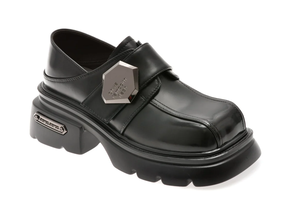 Pantofi GRYXX Negri, 871, Din Piele Naturala