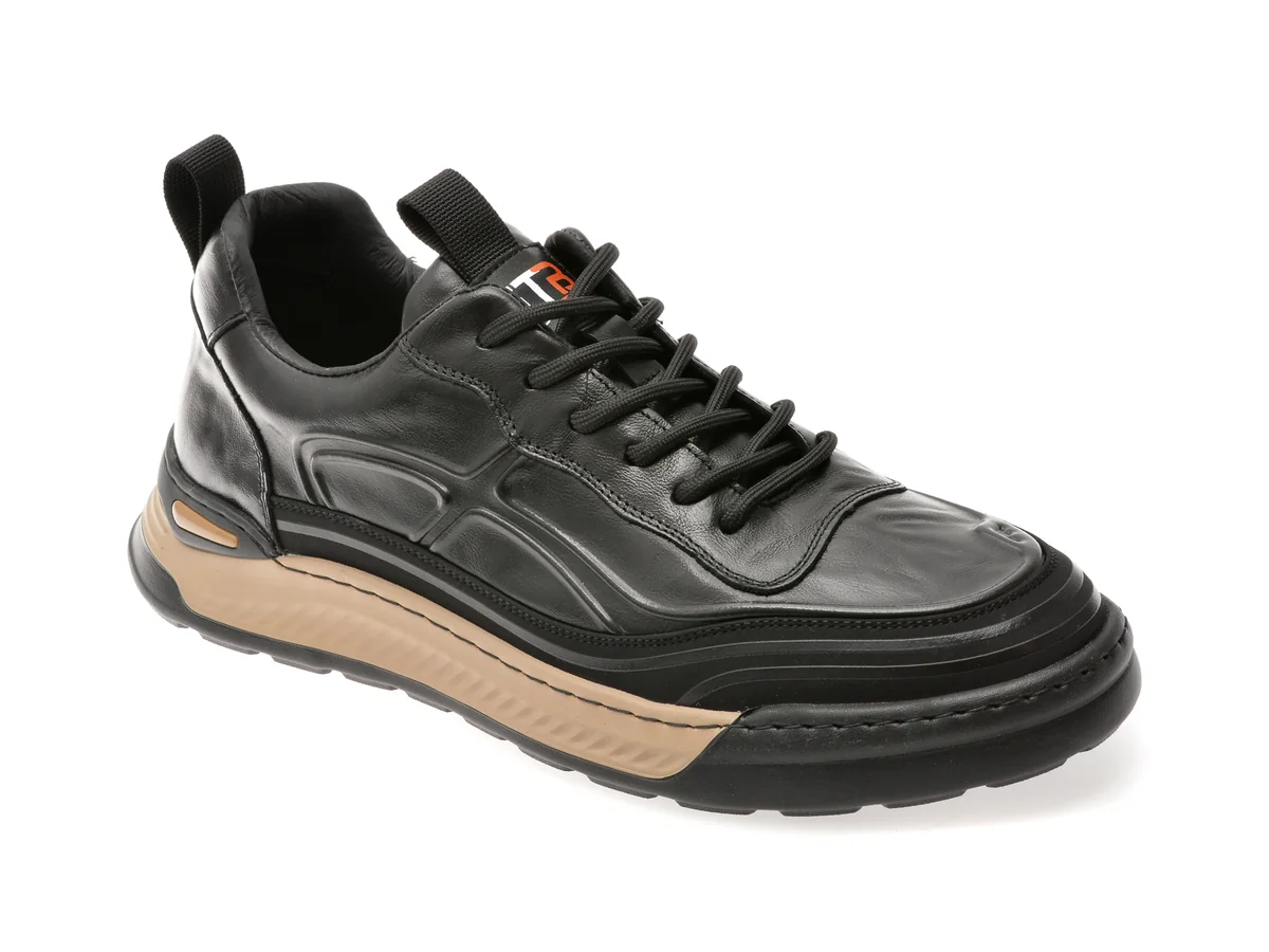 Pantofi Sport Bite The Bullet Negri, 157, Din Piele Naturala