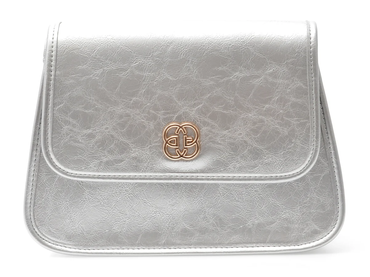 Geanta Epica Argintie, 2666, Din Piele Ecologica