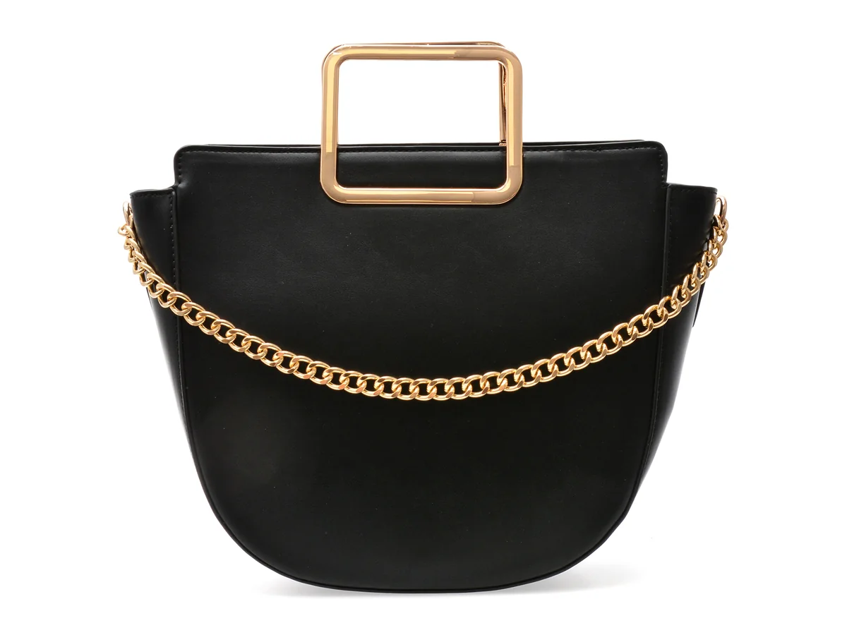 Geanta Epica Neagra, 644119, Din Piele Ecologica