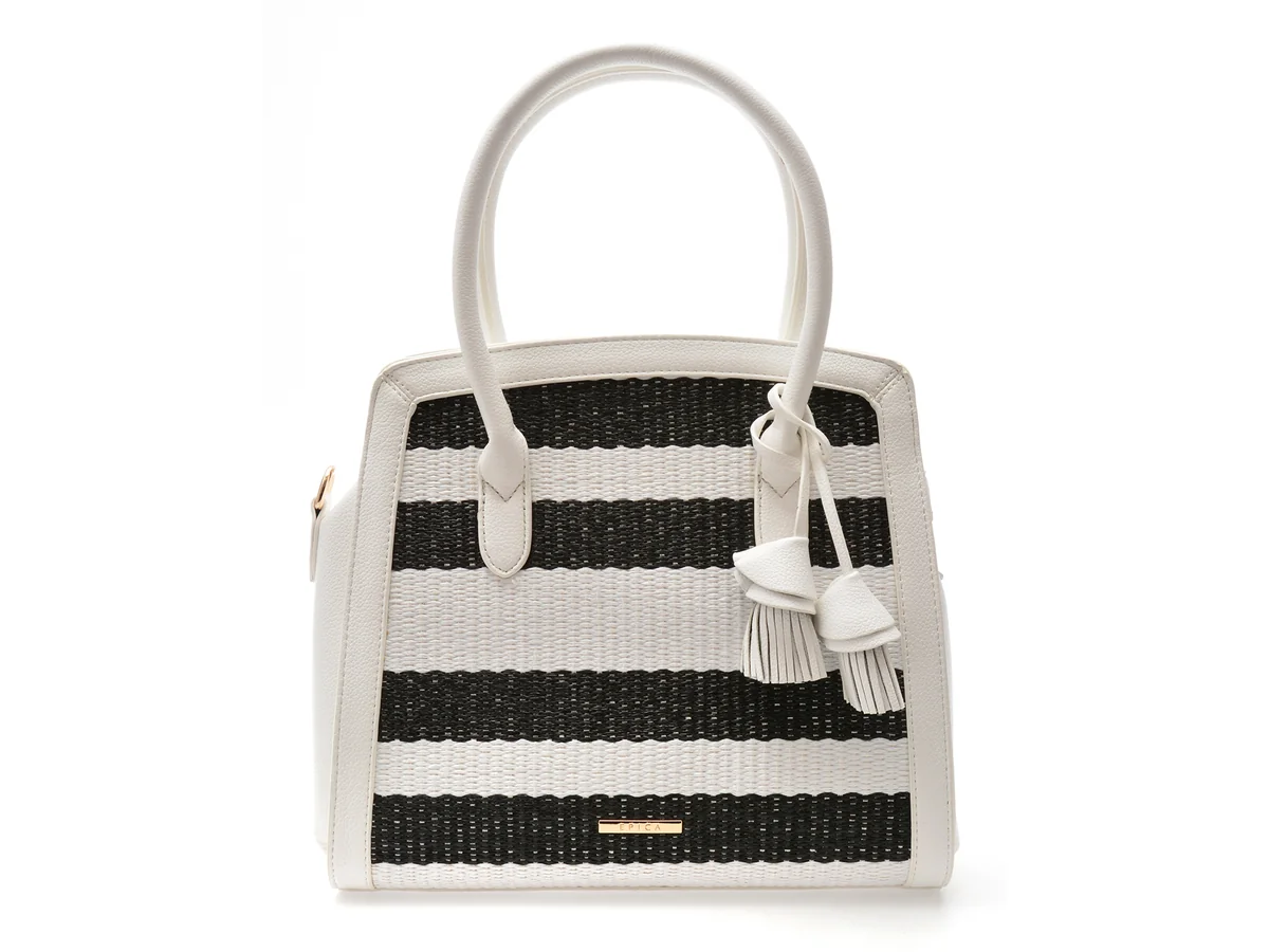 Geanta Epica Alba, 118, Din Piele Ecologica