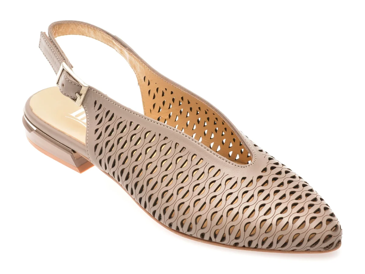 Pantofi Image Gri, 167115, Din Piele Naturală