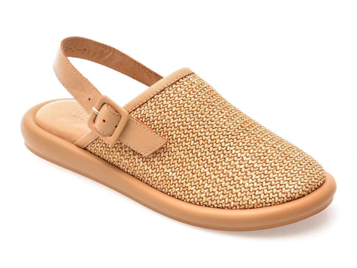 Papuci GRYXX Bej, 459940, Din Material Textil