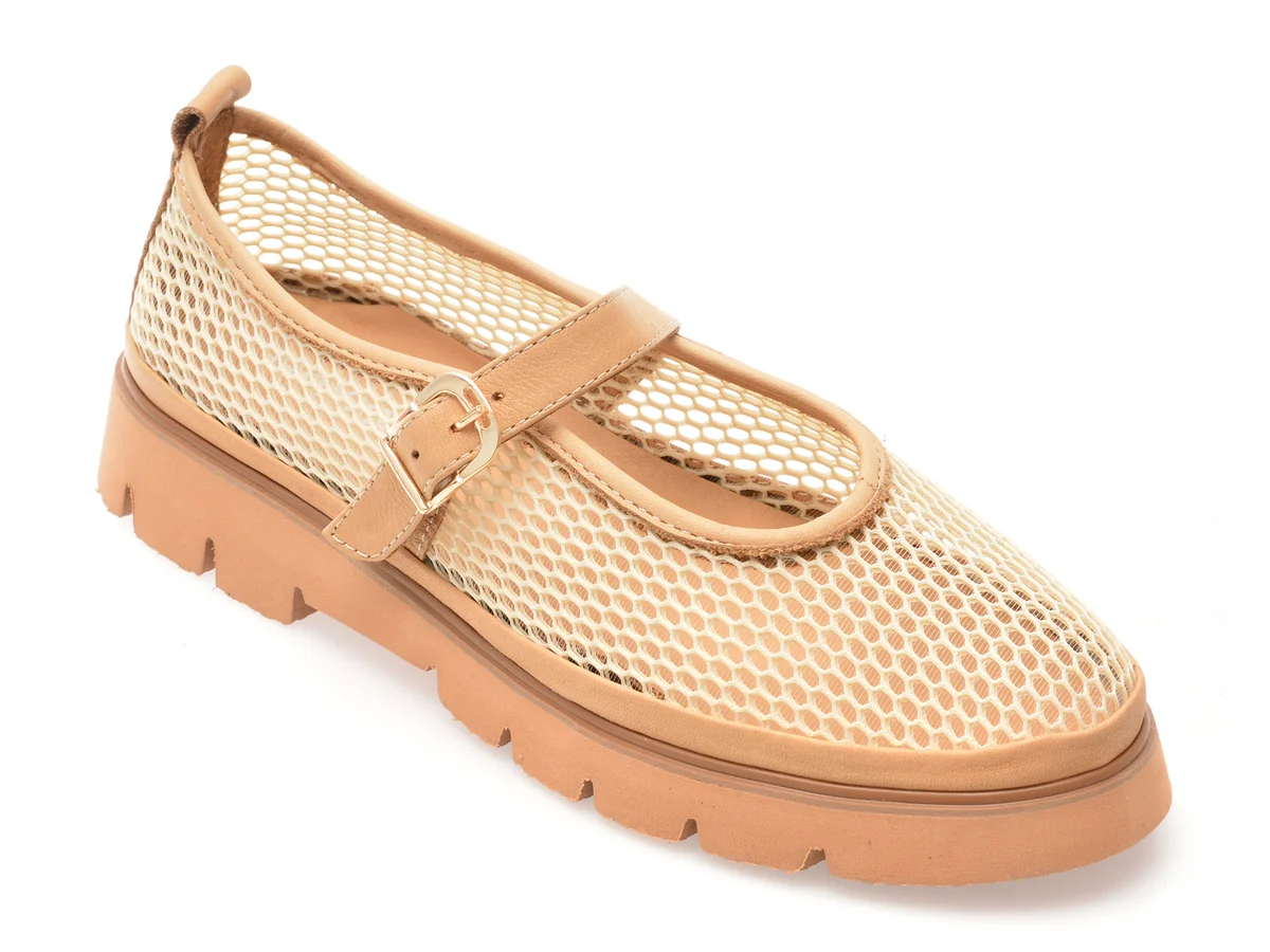 Pantofi Gryxx Bej, 1460205, Din Material Textil