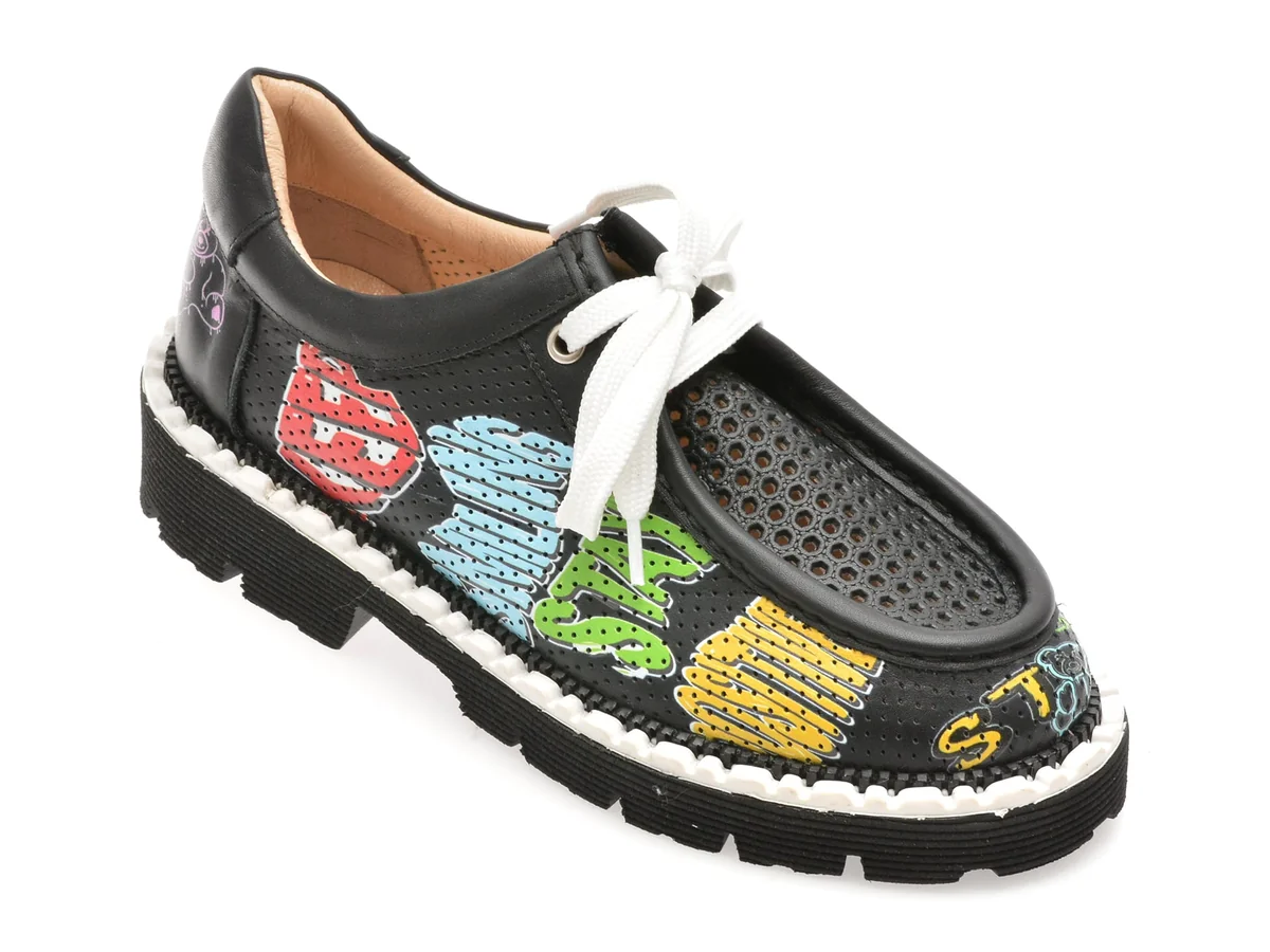 Mocasini Gryxx Negri, 3131071, Din Piele Naturala