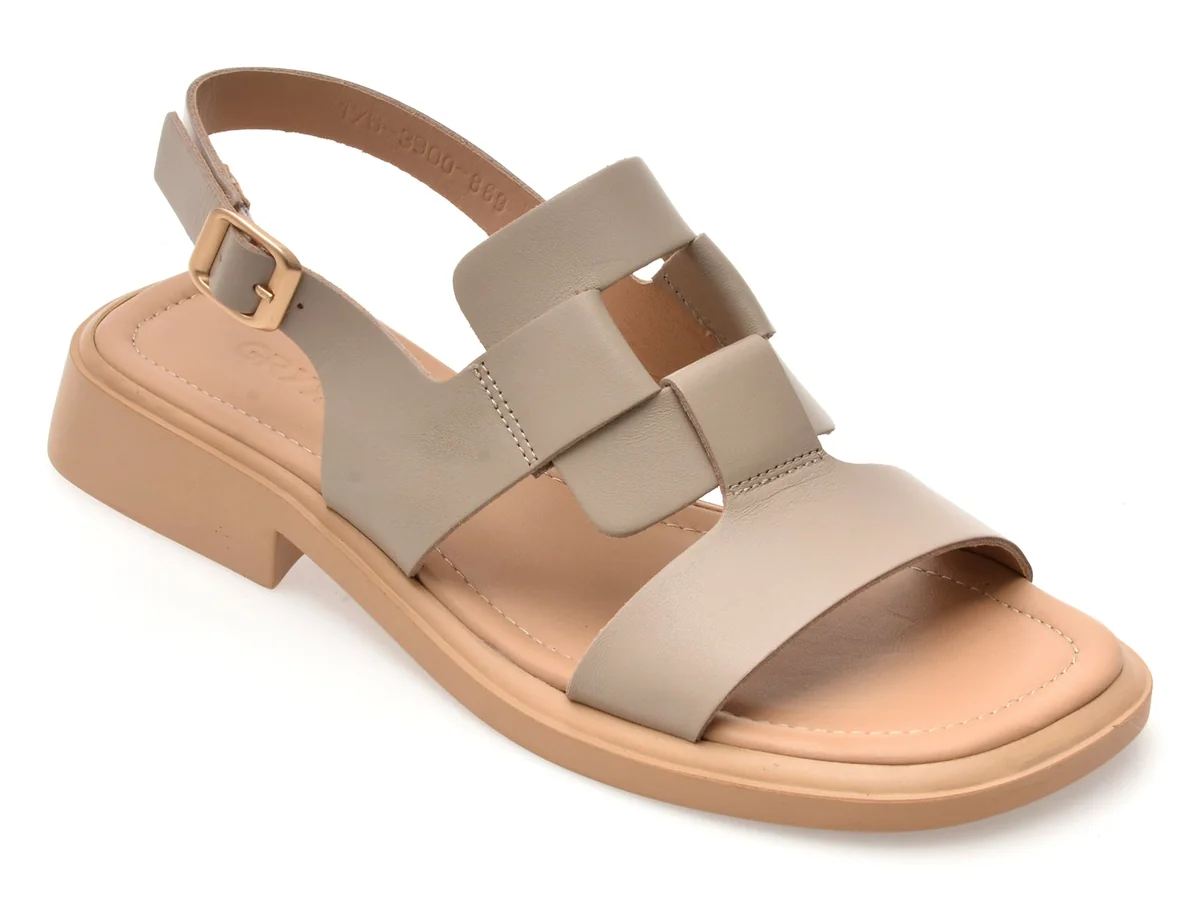 Sandale GRYXX Gri, 1763900, Din Piele Naturală