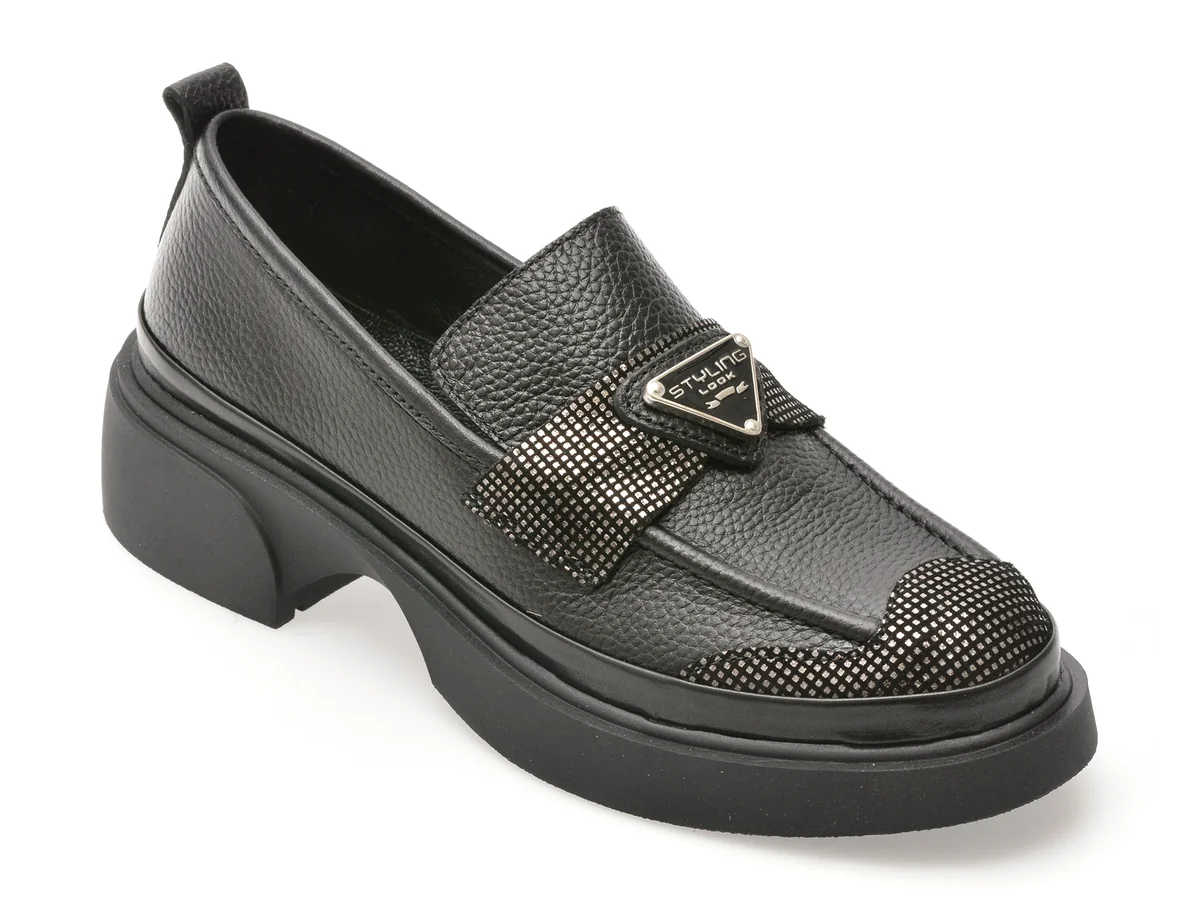 Mocasini GRYXX Negri, 387394, Din Piele Naturală