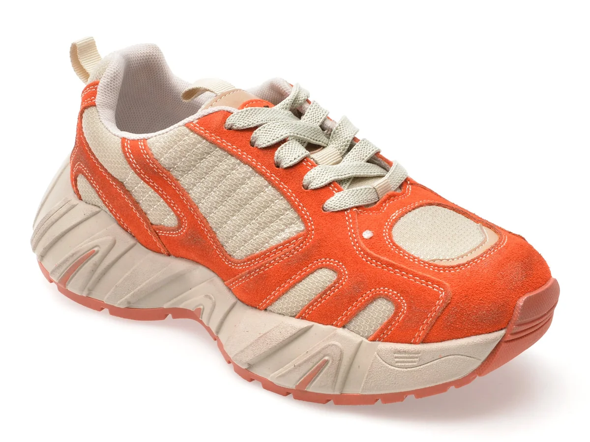 Pantofi Sport GRYXX Portocalii, 6002, Din Material Textil