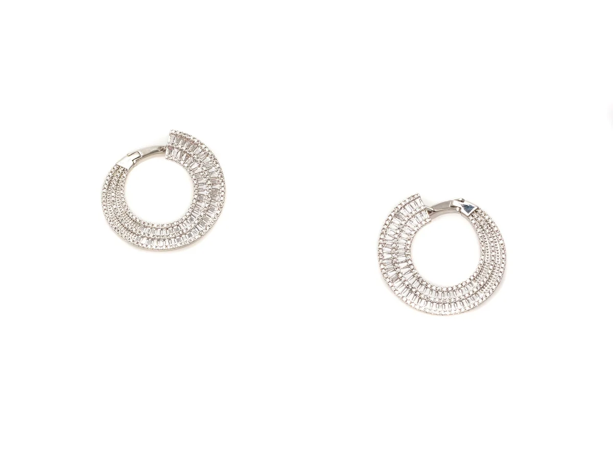 Cercei Aldo Argintii, CALDY 973, Din Metal