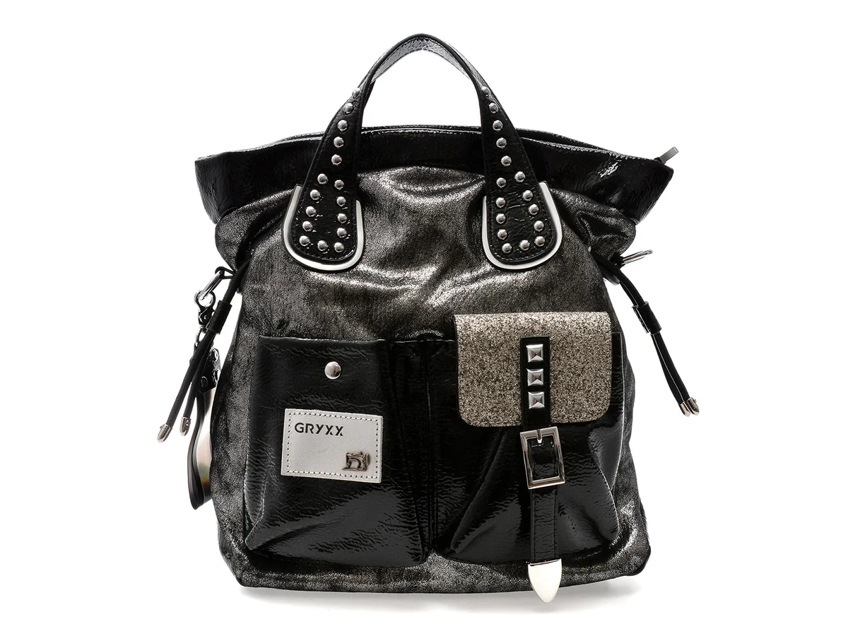 Geanta GRYXX Neagra, 64148, Din Piele Ecologica