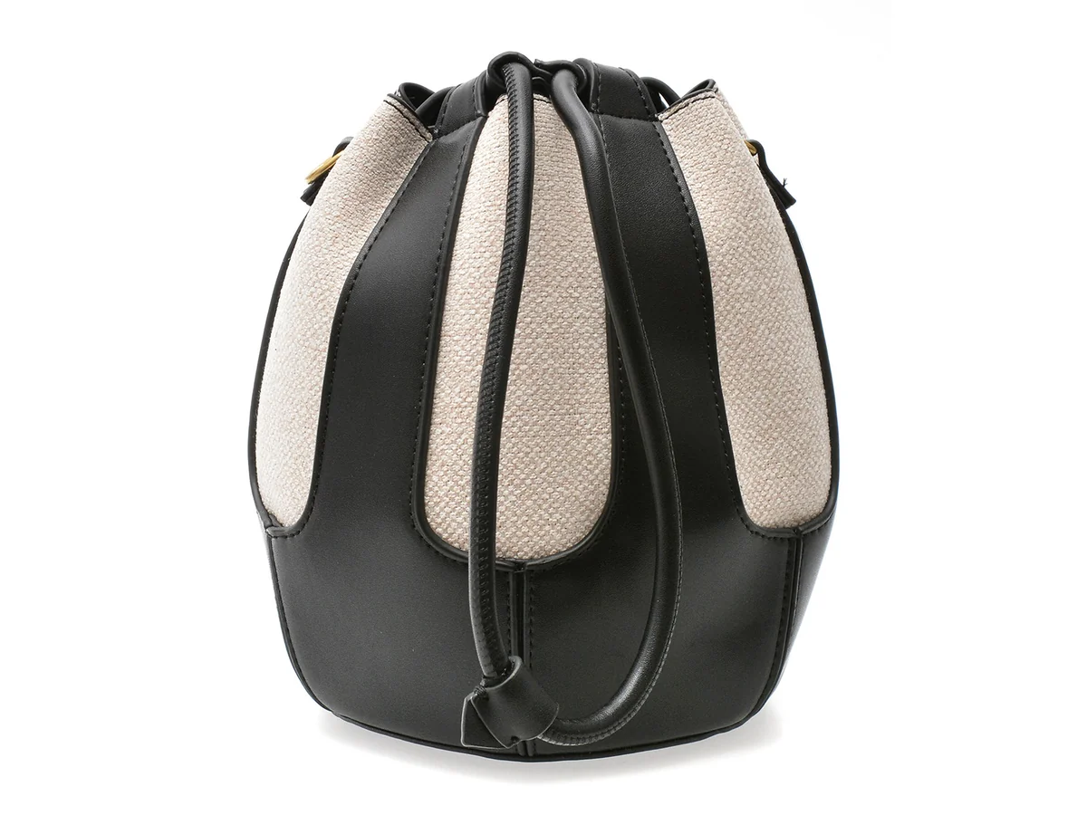 Geanta Epica Alb-Negru, 2, Din Material Textil