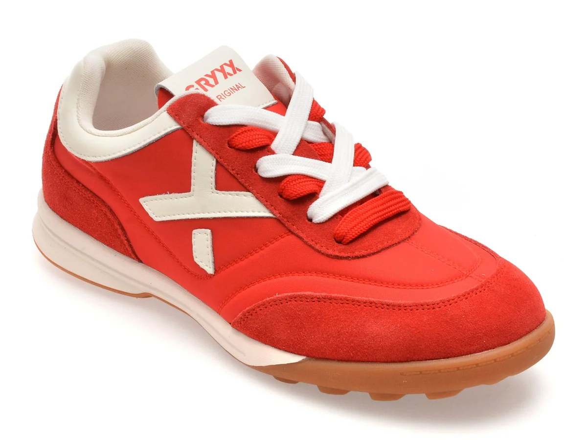 Pantofi Sport GRYXX Rosii, 1582, Din Material Textil