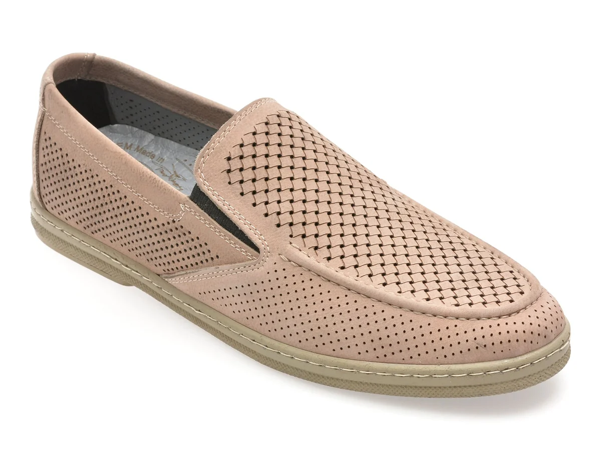 Mocasini Bite The Bullet Gri, OY407, Din Nabuc