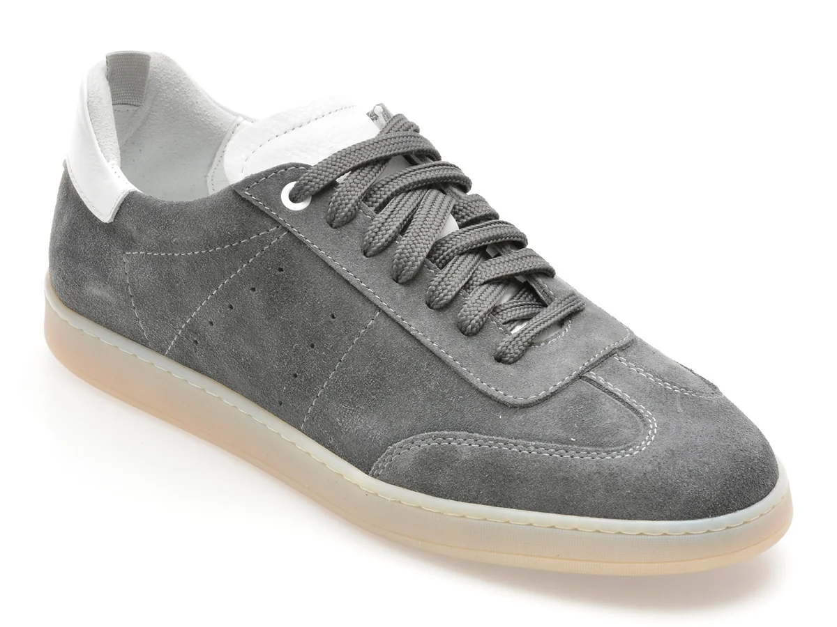 Pantofi Sport GRYXX Gri, MBX37, Din Piele Întoarsă