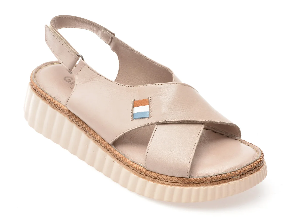 Sandale GRYXX Gri, 408, Din Piele Naturala