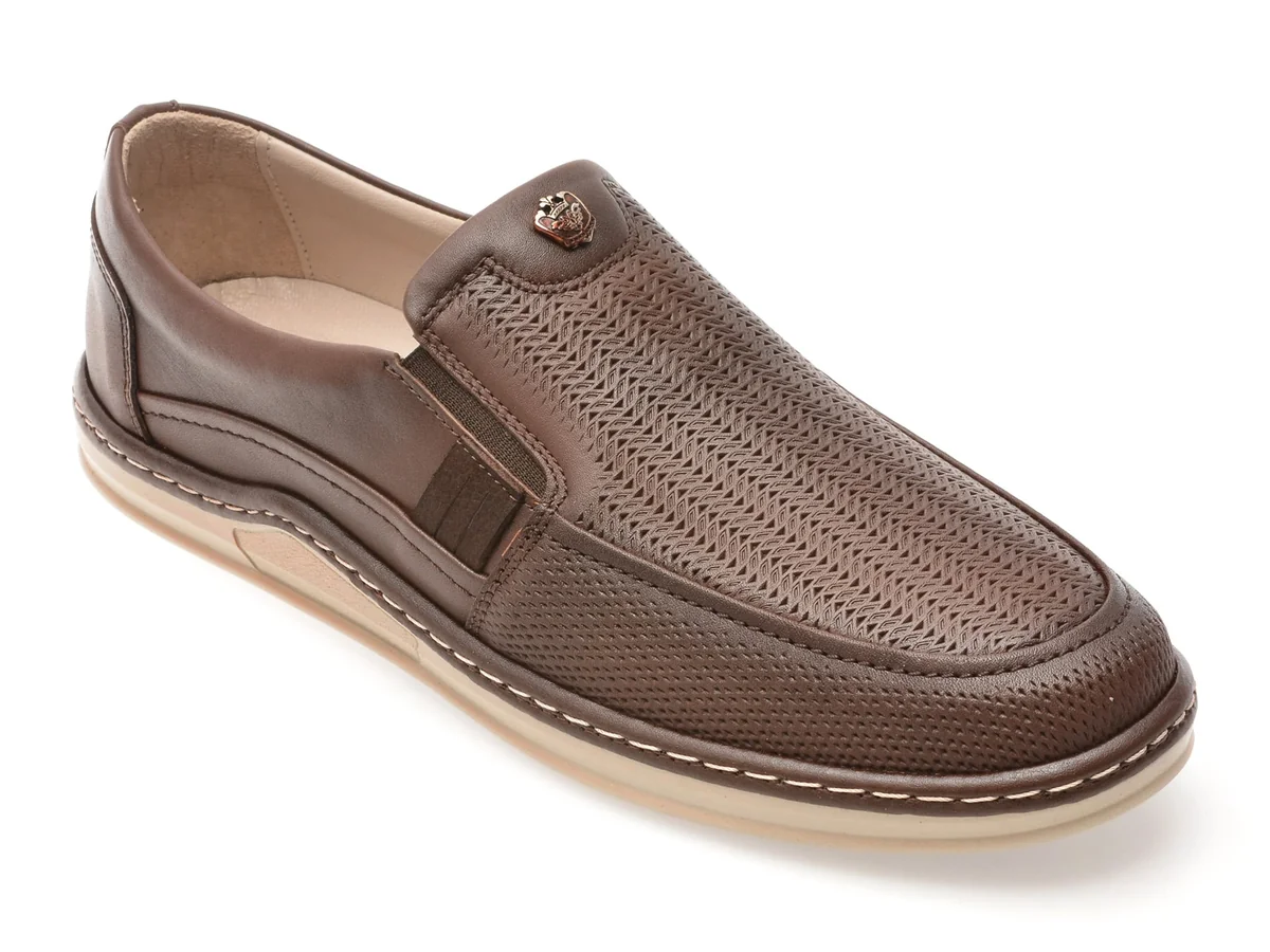 Mocasini Bite The Bullet Maro, NR2204, Din Piele Naturală