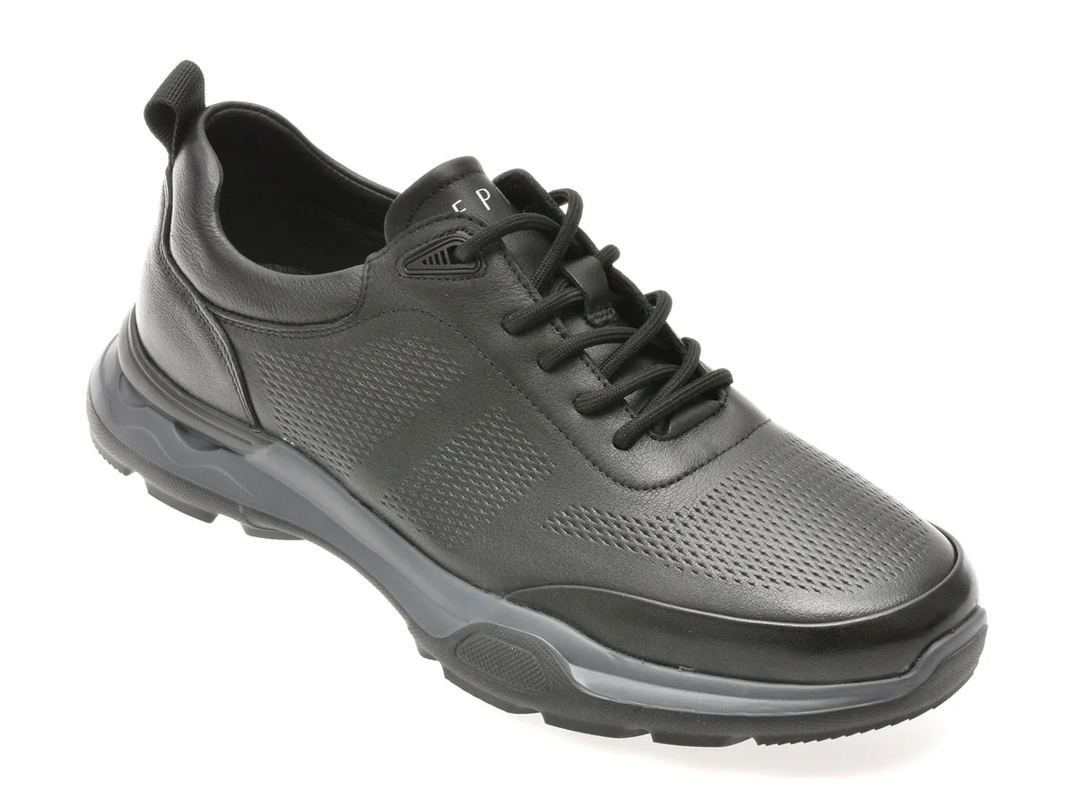 Pantofi Sport Epica Negri, 37391, Din Piele Naturala