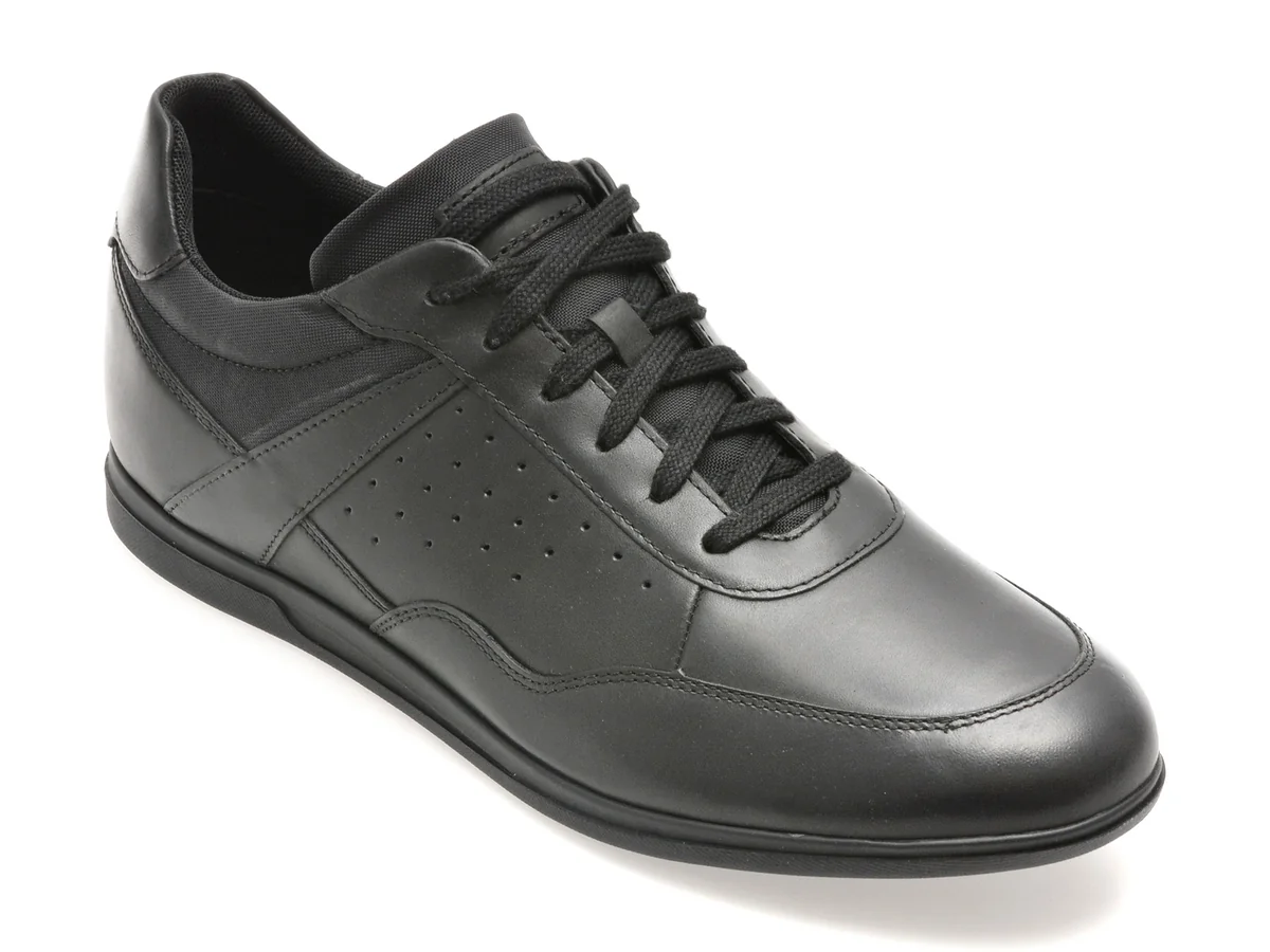 Pantofi Sport Geox Negri, U554GC, Din Piele Naturala