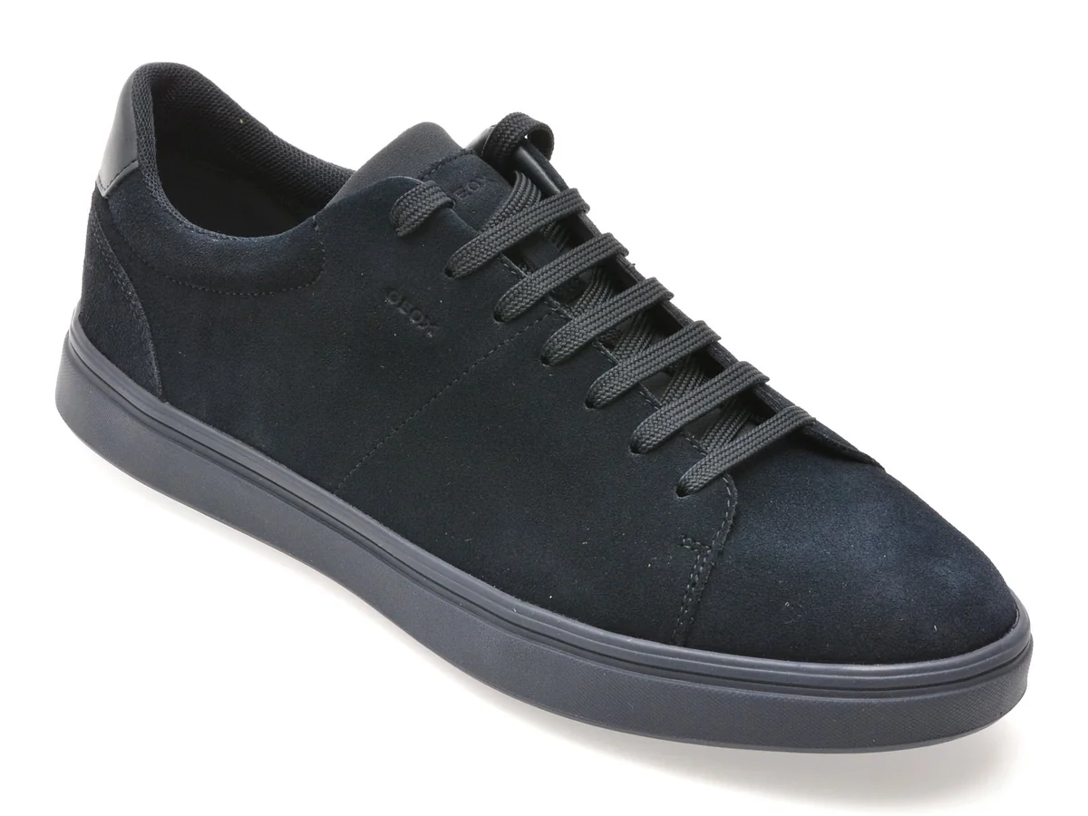 Pantofi Sport Geox Bleumarin, U55LDA, Din Piele Întoarsă