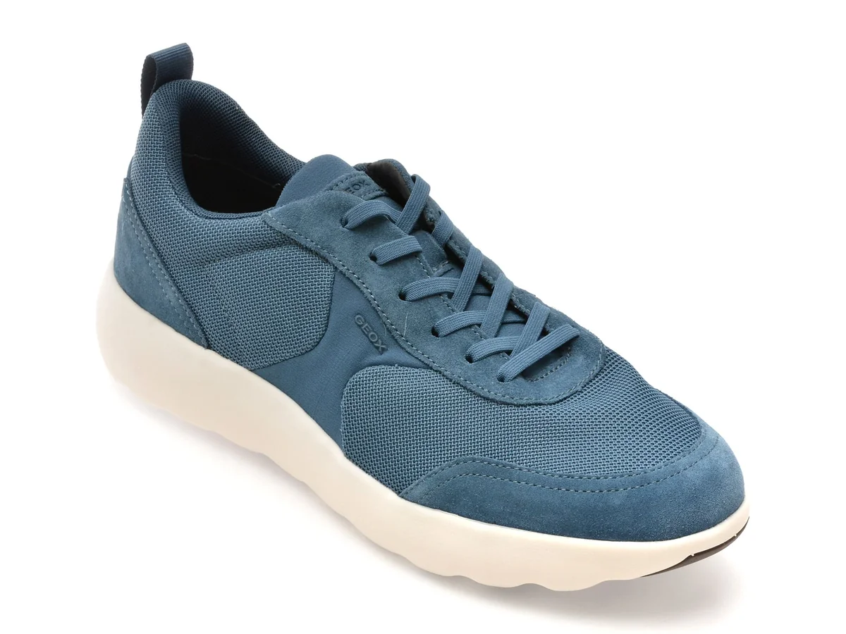 Pantofi Sport Geox Albastri, U55LFD, Din Material Textil