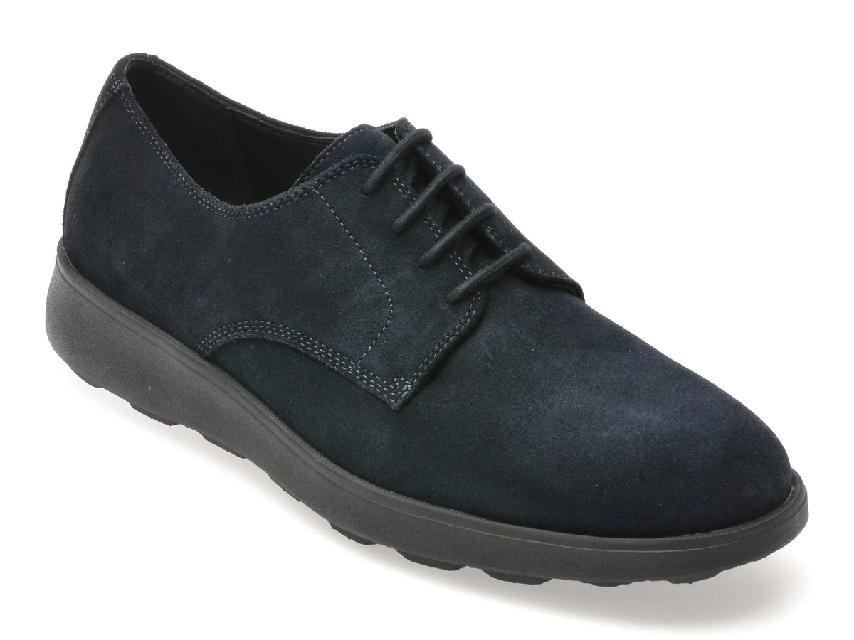 Pantofi Geox Bleumarin, U45GHA, Din Piele Intoarsa