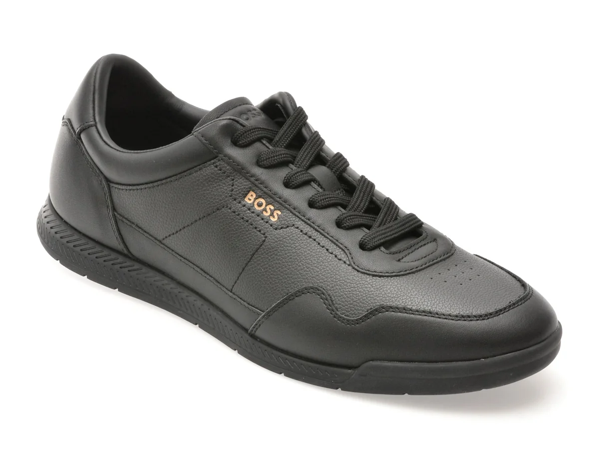Pantofi Sport BOSS Negri, 6525, Din Piele Ecologica