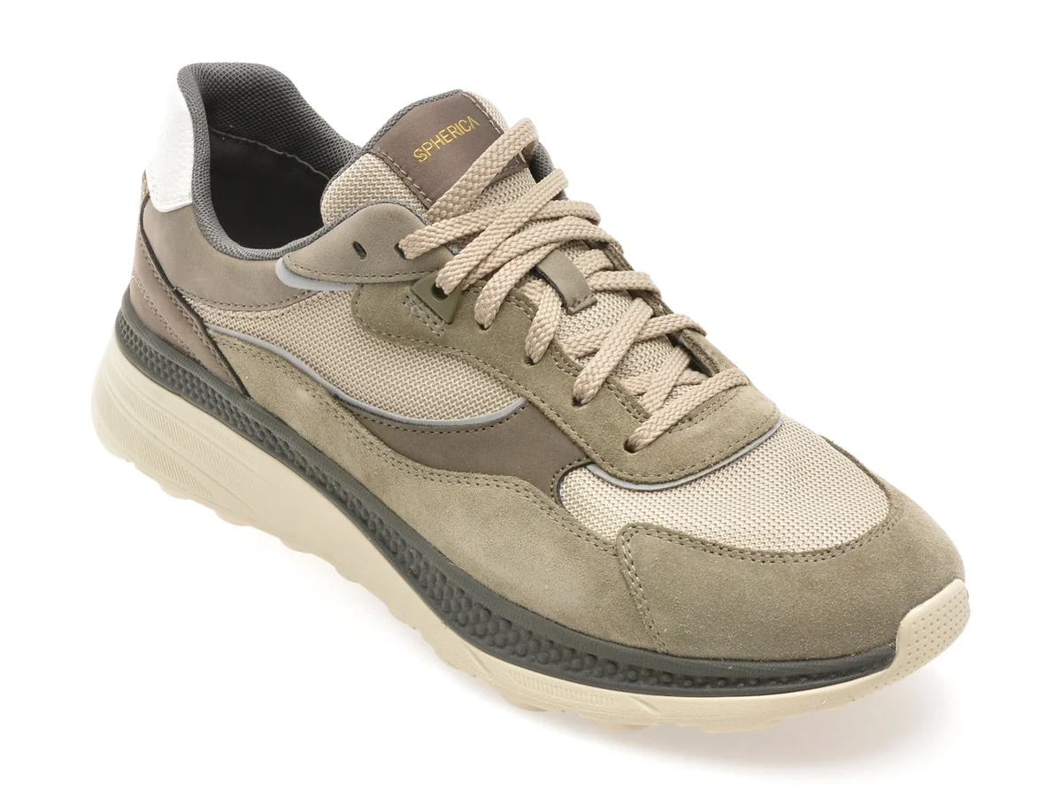 Pantofi Sport Geox Bej, U55HUA, Din Material Textil