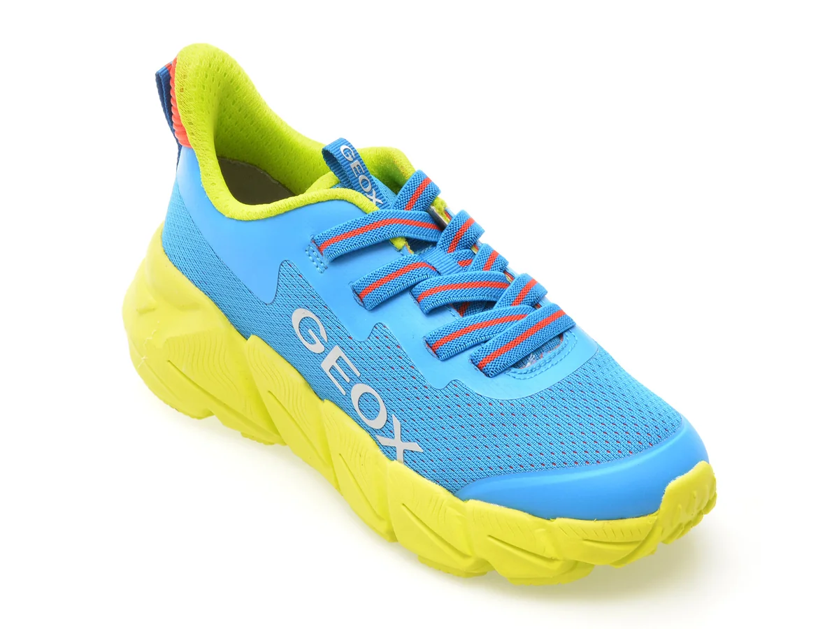 Pantofi Sport Geox Albastri, J46N1A, Din Material Textil