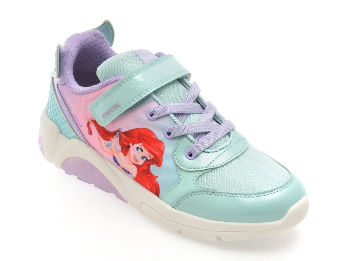 Pantofi Sport Geox Verzi, J55M4B, Din Piele Ecologică