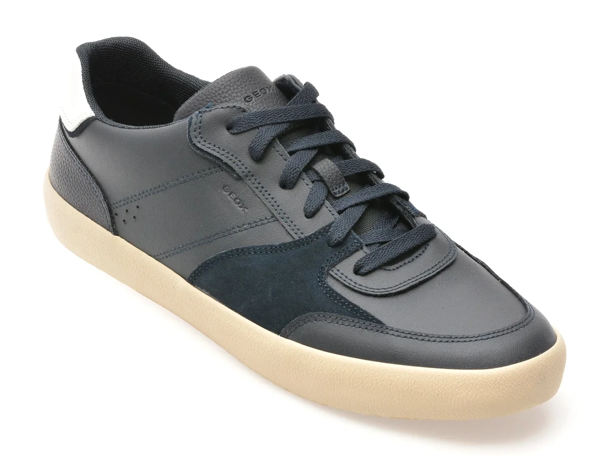Pantofi Sport Geox Bleumarin, U55BUB, Din Piele Naturala