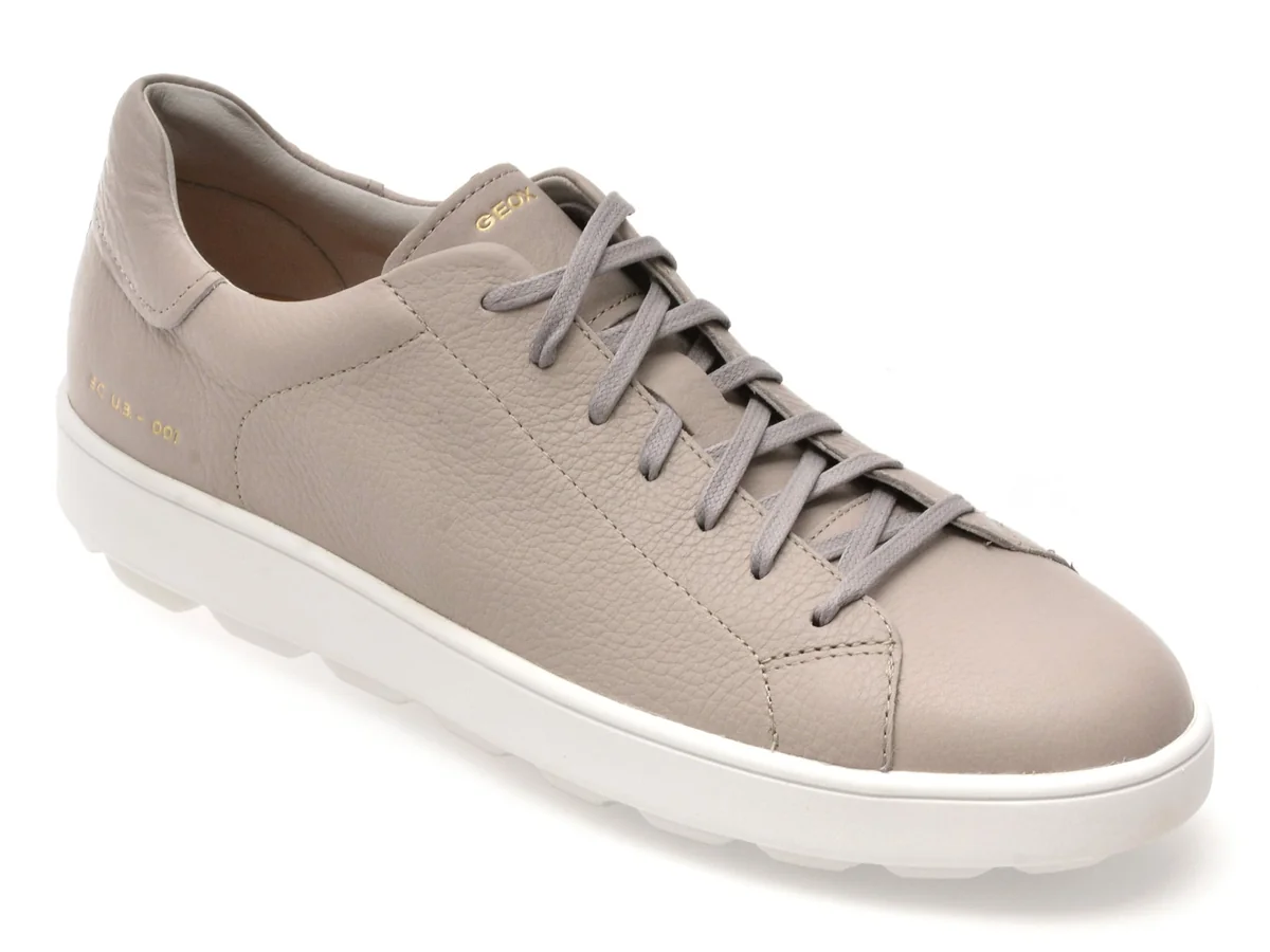 Pantofi Sport Geox Gri, U55GPC, Din Piele Naturala