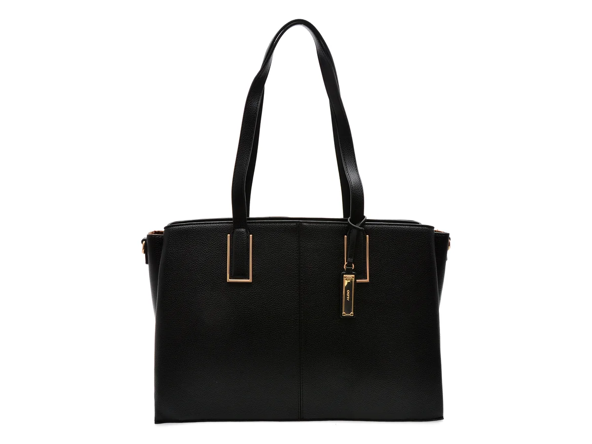 Geanta Aldo Neagra, HAOREDIA 001, Din Piele Ecologica