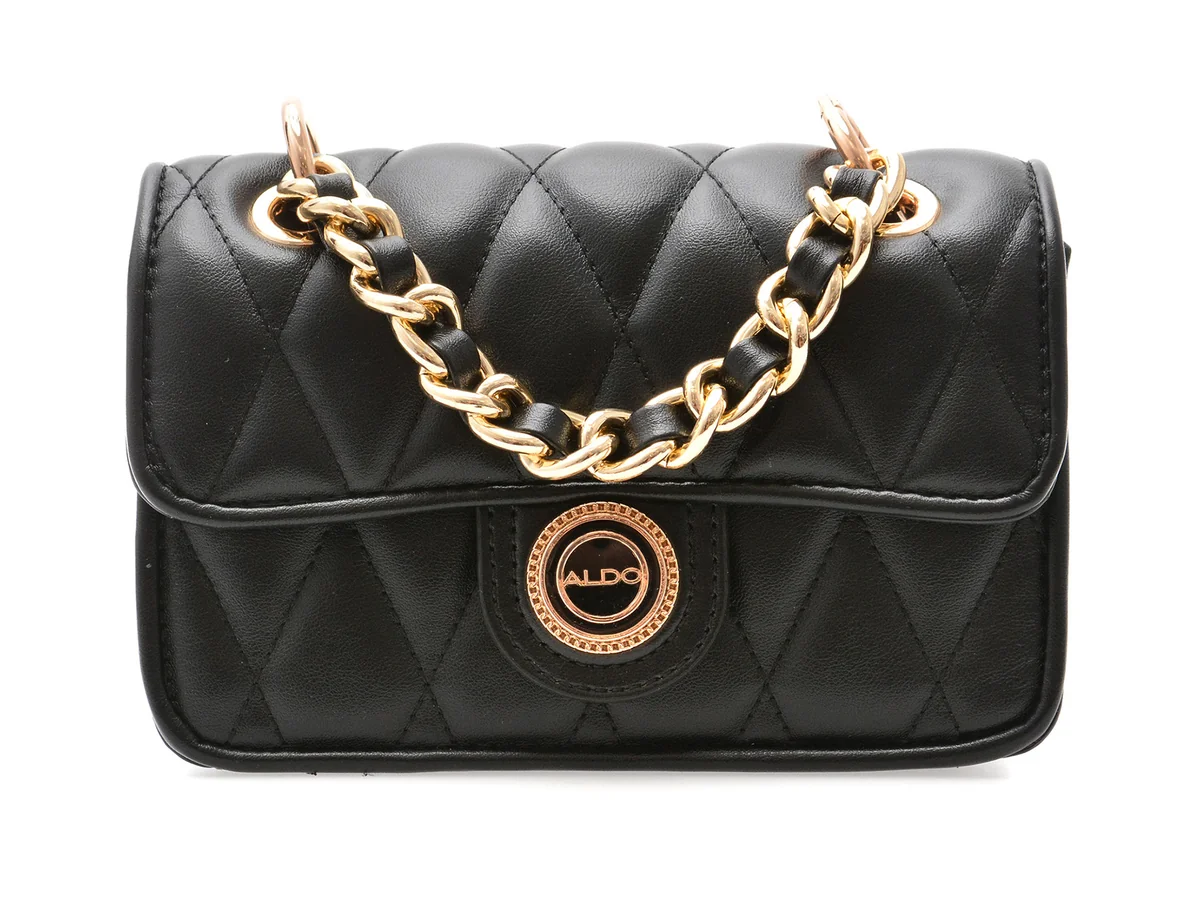 Geanta Aldo Neagra, Loubella 001, Din Piele Ecologica