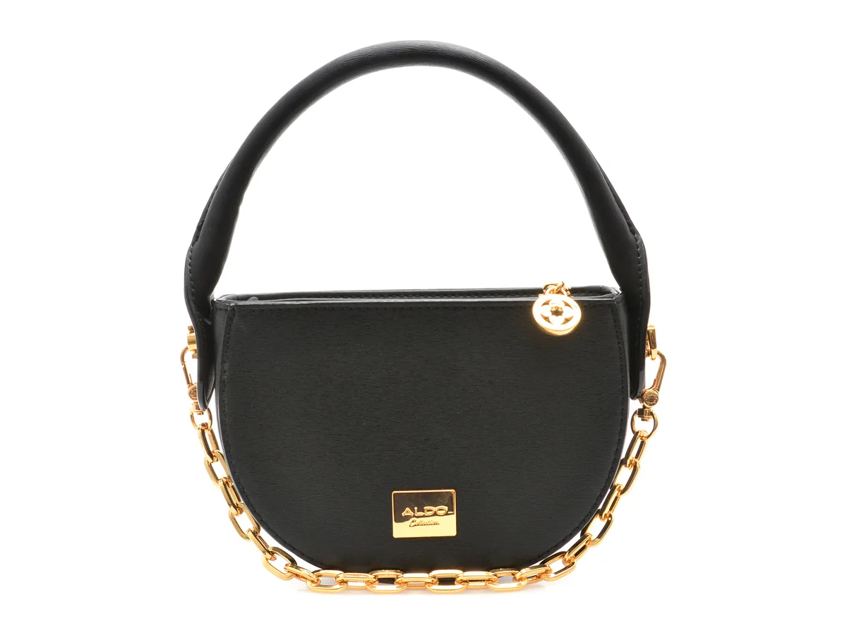 Geanta Aldo Neagra, QUINNIE 001, Din Piele Ecologica