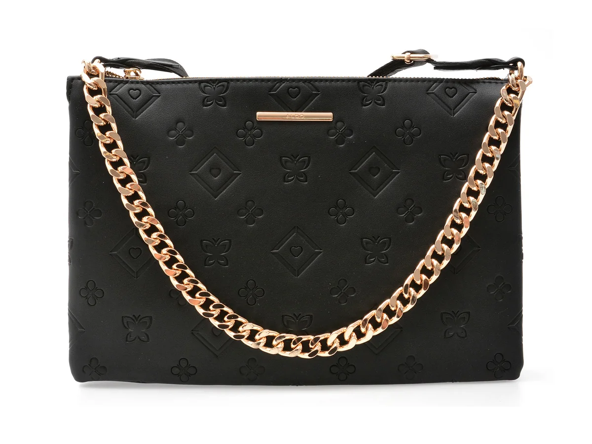 Geanta Aldo Neagra, ALBAERIA 001, Din Piele Ecologica