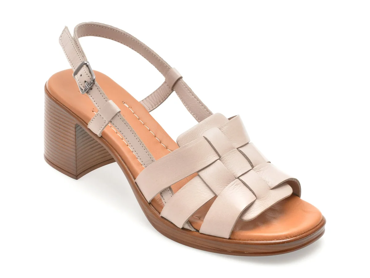 Sandale IMAGE Gri, 13117, Din Piele Naturala