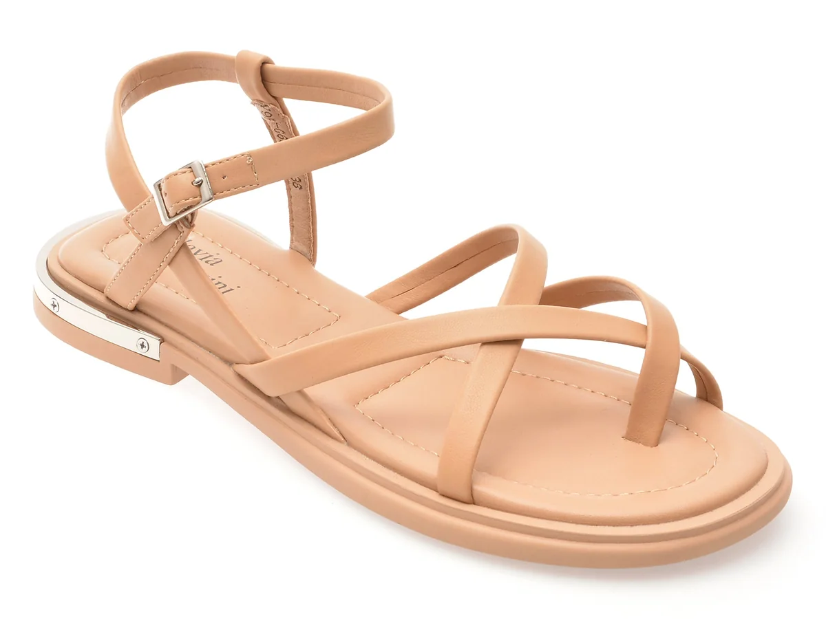 Sandale Flavia Passini Nude, V951G60, Din Piele Naturala