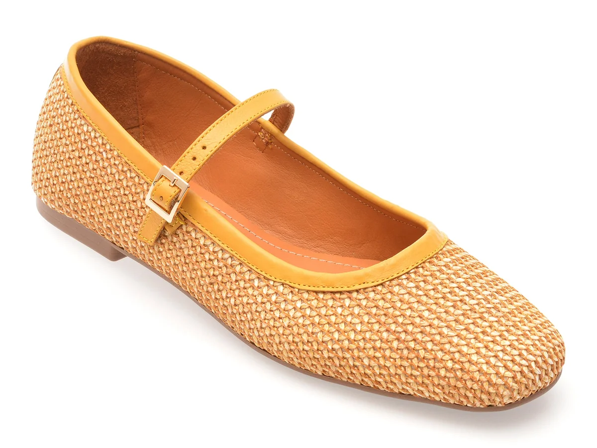 Balerini GRYXX Galbeni, 902, Din Material Textil