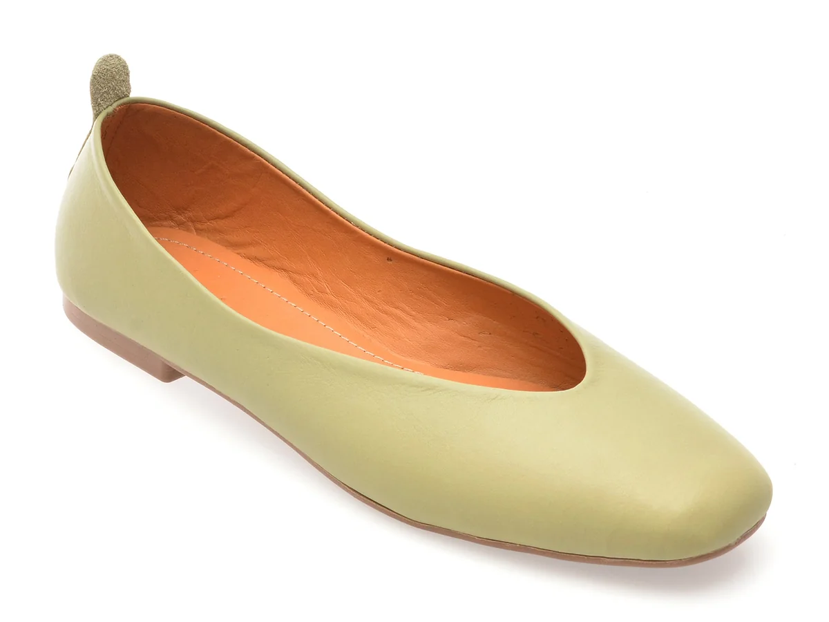 Balerini Flavia Passini Verzi, 2480, Din Piele Naturala