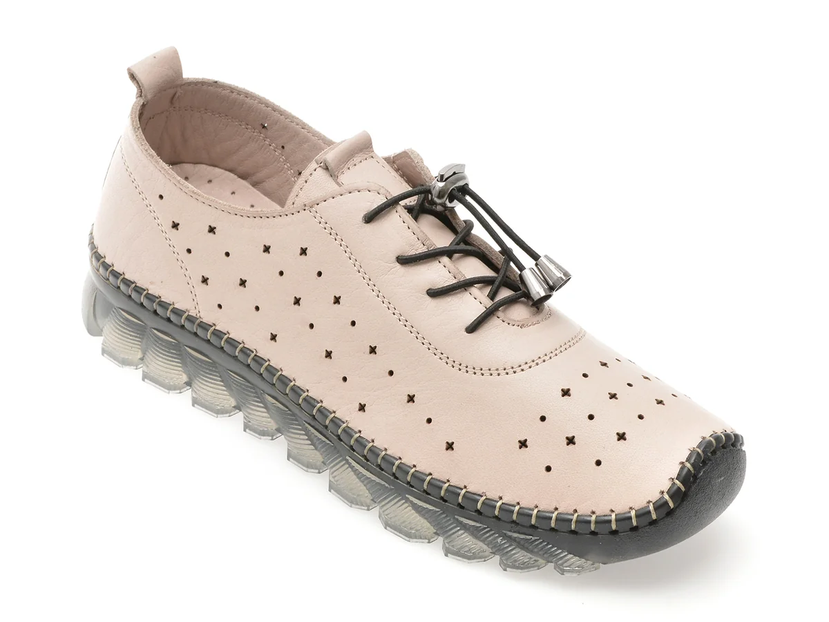 Pantofi Flavia Passini Gri, 15100, Din Piele Naturala