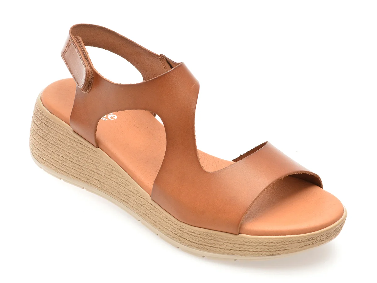 Sandale Image Maro, DUSAMBE, Din Piele Naturală