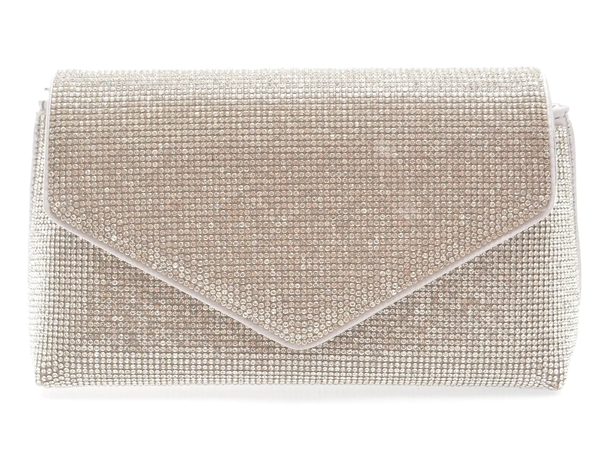 Geanta Aldo Argintie, Blingită 973, Din Material Textil