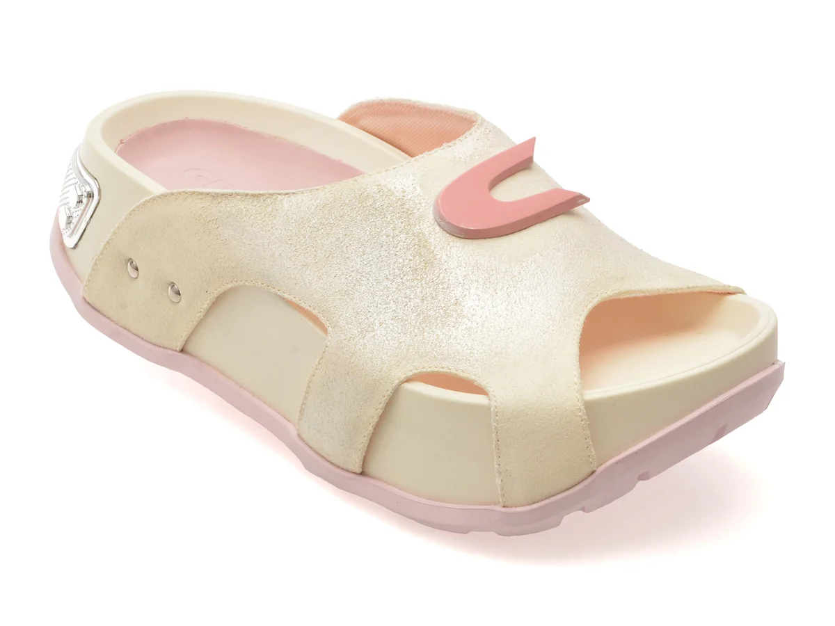 Papuci Gryxx Bej, 2707, Din Piele Întoarsă