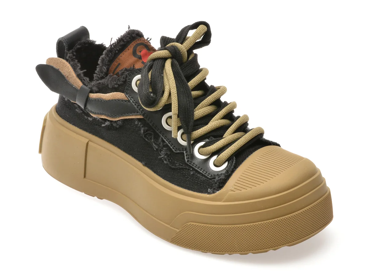 Pantofi Sport Gryxx Negri, 240004, Din Material Textil