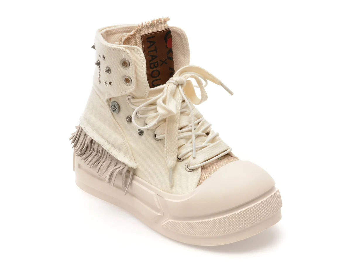 Ghete Gryxx Albe, 240015, Din Material Textil