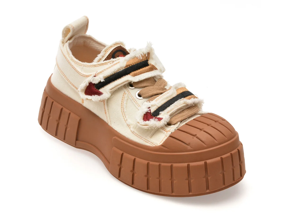 Pantofi Sport Gryxx Bej, 240001, Din Material Textil